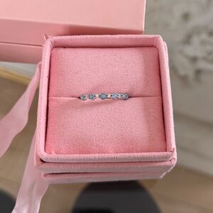 Blush & Bar Boutique Women’s Ring Opal Silver/Crystal 10